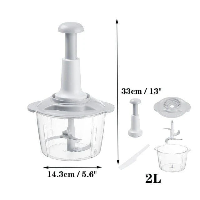 Manual Hand Push Multifunctional Chopper Mixer Cutter and Grinder