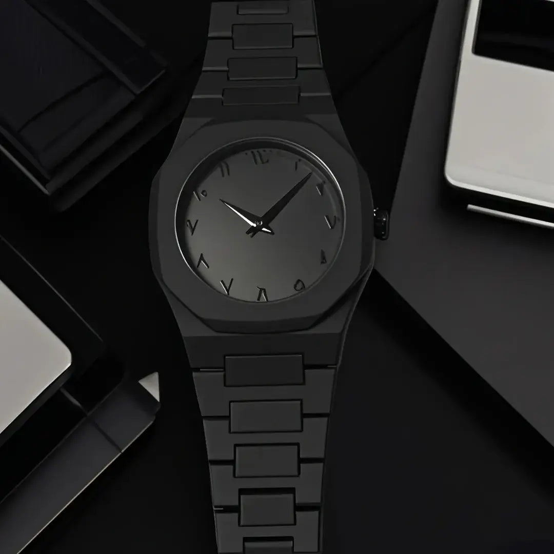 BLACK ARABIC AURA WATCH