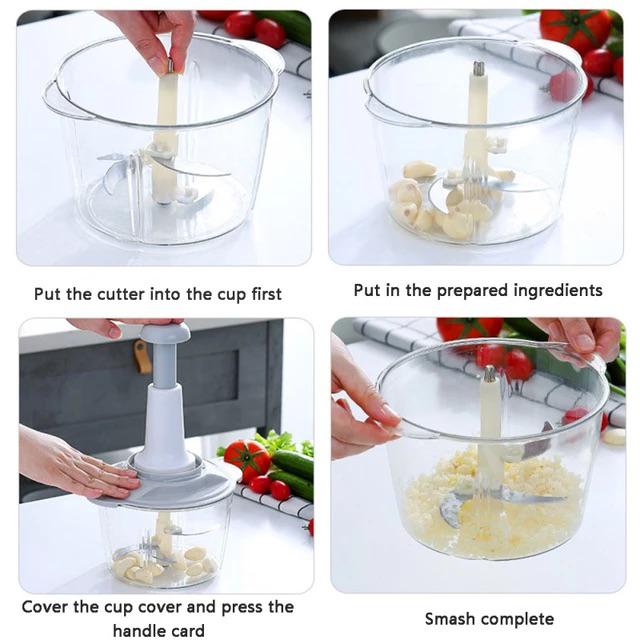 Manual Hand Push Multifunctional Chopper Mixer Cutter and Grinder